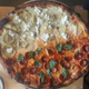 A Pizzeria Bebu pie: half-potato, half-pepperoni
